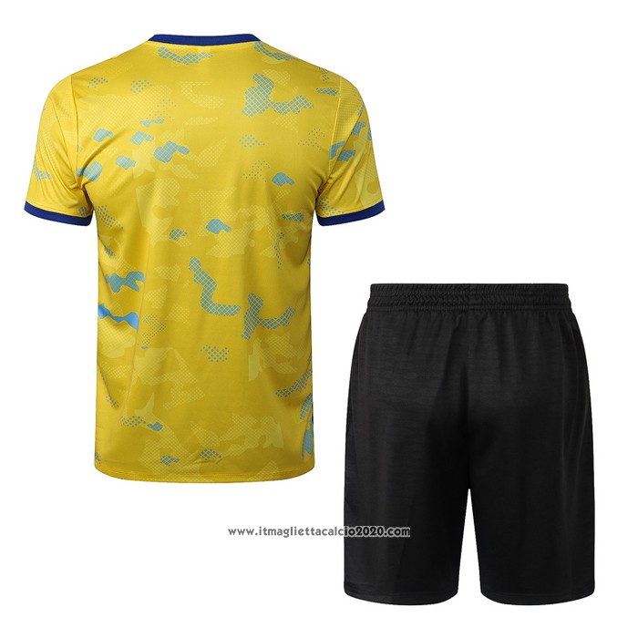 Tuta da Track Chelsea Manica Corta 2022 2023 Giallo - Pantalon Corto
